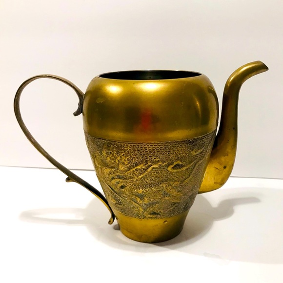 Accents Vintage Ornate Korean Brass Teapot 65 Poshmark